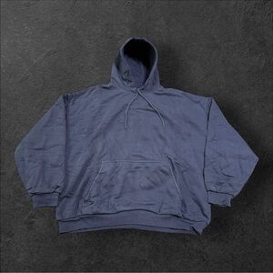 NEW YZY Yeezy gap oversized h18 pullover heavy double lined navy hoodie XL